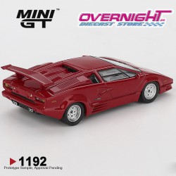 Mini GT Lamborghini Countach 25th Anniversary Red 1988 Escala 1/64 MGT01192-L