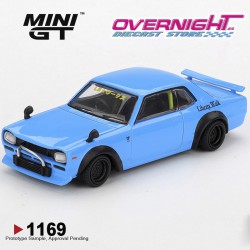 Mini GT Nissan Hakosuka Baby Blue Nissan Lb★Works Hakosuka 2015 Escala 1/64 MGT01169-R