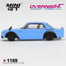 Mini GT Nissan Hakosuka Baby Blue Nissan Lb★Works Hakosuka 2015 Escala 1/64 MGT01169-R