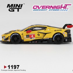 Mini GT Chevrolet Corvette Z06 GT3.R n4 By Pratt Miller Motorsports Daytona 24 Hrs 2025 Escala 1/64 MGT01197-L