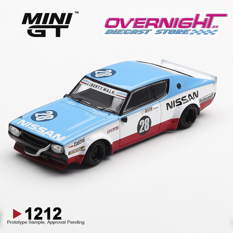 Mini GT NISSAN GT-R (KPGC110) SKYLINE KENMERI LIBERTY WALK NISSAN RACING 75 CONCEPT 2024 MGT01212-R