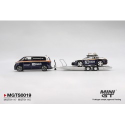 Mini GT Set Porsche 911 Dakar N718 + Volkswagen Id. Buzz Porsche Centrum Roughroads 2025 Escala 1/64 MGTS0019