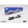 Mini GT Set Porsche 911 Dakar N718 + Volkswagen Id. Buzz Porsche Centrum Roughroads 2025 Escala 1/64 MGTS0019
