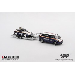 Mini GT Set Porsche 911 Dakar N718 + Volkswagen Id. Buzz Porsche Centrum Roughroads 2025 Escala 1/64 MGTS0019