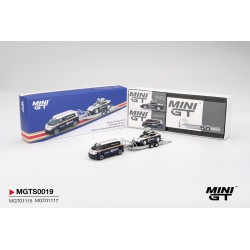 Mini GT Set Porsche 911 Dakar N718 + Volkswagen Id. Buzz Porsche Centrum Roughroads 2025 Escala 1/64 MGTS0019