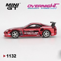 Mini GT Toyota Supra (A80) Top Secret Gt-300 Red Chrome 2014 EN BLISTER - Escala 1/64 MGT01132-BL