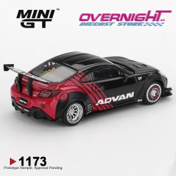 Mini GT Toyota Gr86 Lb Nation Advan Black 2025 EN BLISTER Escala 1/64 MGT01173BL